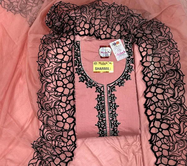 Peach_Party_Wear_Viscose_Embroidery_Unstitched_Suit_For_Women