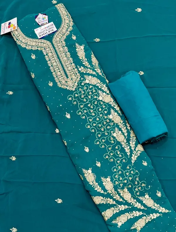 Blue_Georgette_Party_Wear_Traditional_Embroidery_Unstitched_Suit_For_Women