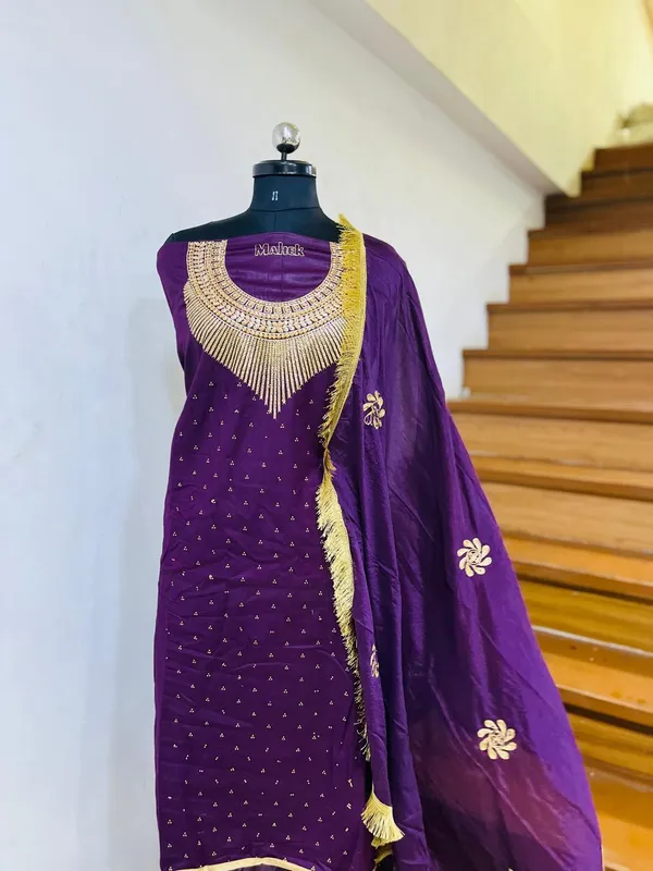 Purple_Cotton_Embroidery_Unstitched_Suit_For_Women