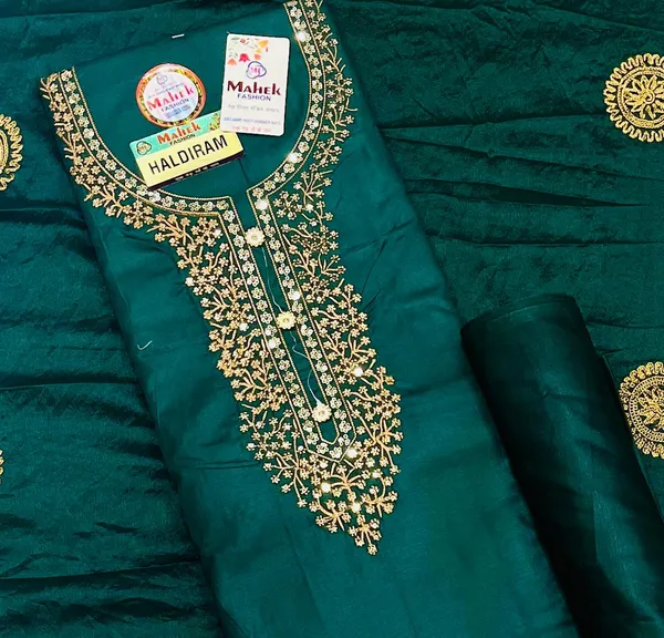 Teal_Cotton_Unstiched__Unstitched_Salwar_Suits_For_Women