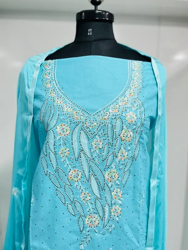 Blue_Cotton_Embroidery_Unstitched_Suit_For_Women