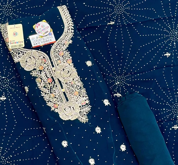 Blue_Georgette_Party_Wear_Traditional_Embroidery_Unstitched_Suit_For_Women