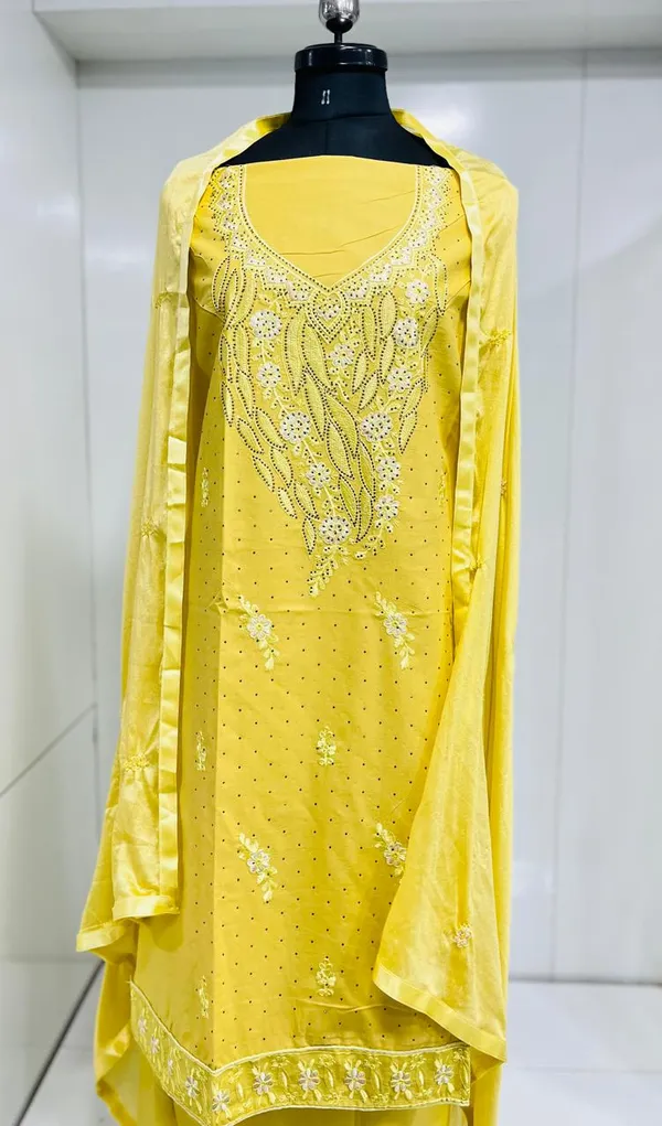 Mustard_Cotton_Embroidery_Unstitched_Suit_For_Women