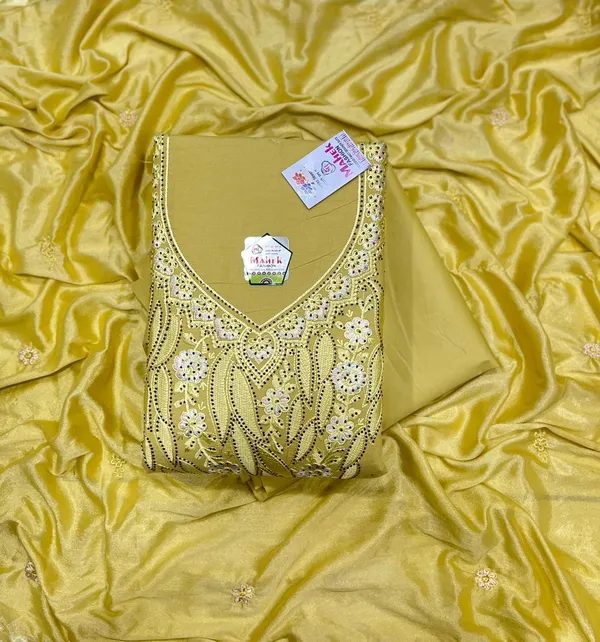 Mustard_Cotton_Embroidery_Unstitched_Suit_For_Women