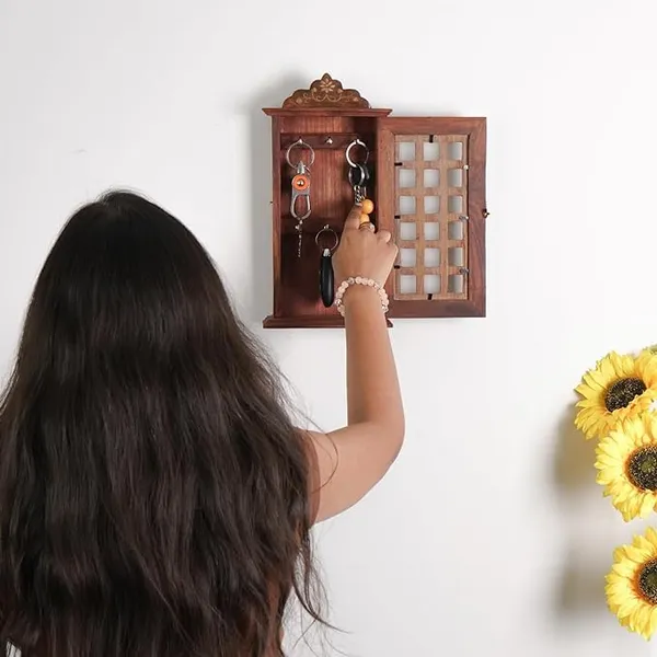 Brown_Wooden_Wall_Key_Holder_With_6_Key_Hooks_Decorative_Wall_Mounted_Key_Hangers_Home_Decor_For_Entryway_Hallway_Office