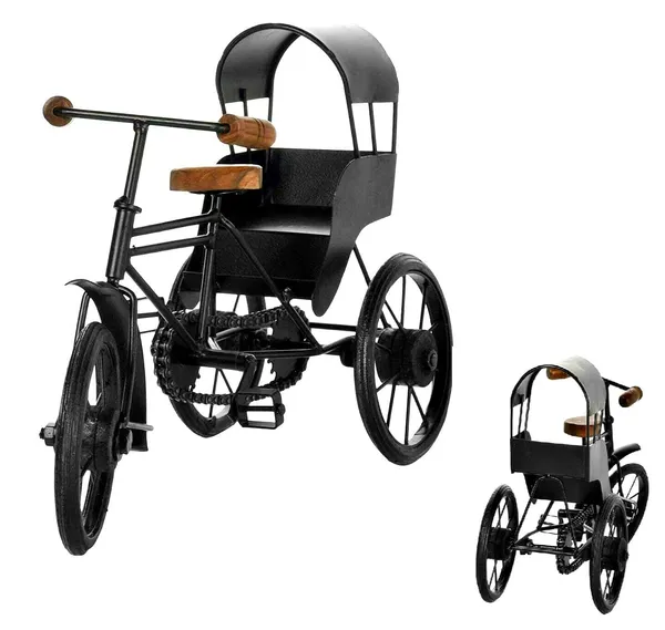 Black_Antique_Wood_And_Wrought_Iron_Mini_Rickshaw