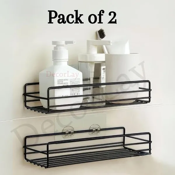 Black_Metal_Multipurpose_Kitchen_Bathroom_Shelf_Wall_Holder_Storage_Rack_Bathroom_Rack_Storage_Box_Strong_Magic_Sticker_Shower_Rack