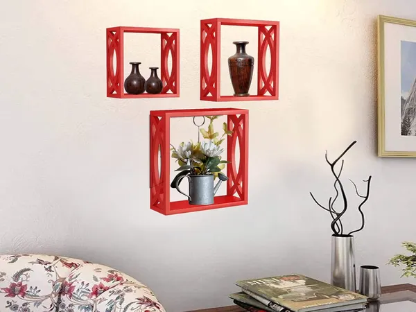 Red_M.I._Mdf_Wooden_Wall_Shelves_|_3_Set_Decorative_Wall_Mounted_Cube_Shelves_Rack_|_Ideal_Decoration_Wood_Floating_Rack_For_Living_Room/Bed_Room/Wall_Mount_Shelf_&_Wall_Floating_Bookshelf_(Red)