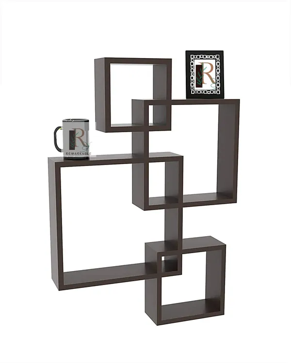 Pack_Of_4_Black_Wooden_Floating_Wall_Shelves