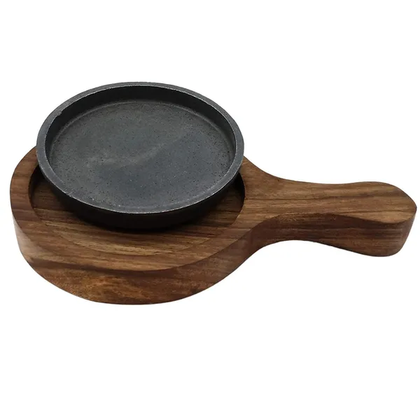 Brown_Iron_Sizzler_Plater_With_Wooden_Stand_|_Brownie_Sizzler_Plate_|_Wooden_Ovel_Sizzling_Brownie_Plate_|_Serving_Platter_|_Hot_Sizzling_Plate_|_5_Inch_Quarter_Size_Sizzler_Plate