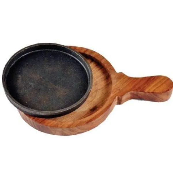Brown_Iron_Sizzler_Plater_With_Wooden_Stand_|_Brownie_Sizzler_Plate_|_Wooden_Ovel_Sizzling_Brownie_Plate_|_Serving_Platter_|_Hot_Sizzling_Plate_|_5_Inch_Quarter_Size_Sizzler_Plate