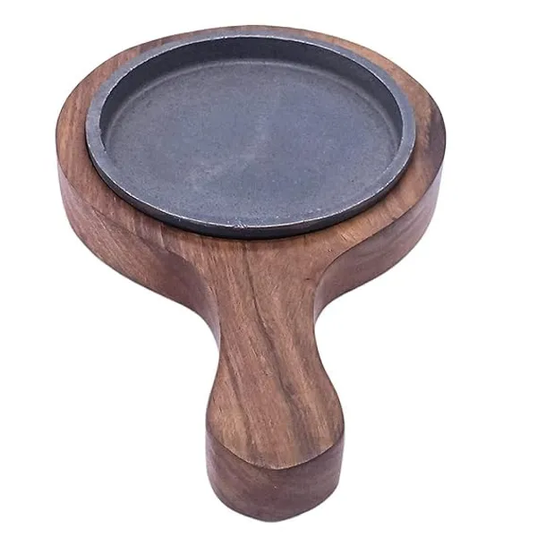 Brown_Iron_Sizzler_Plater_With_Wooden_Stand_|_Brownie_Sizzler_Plate_|_Wooden_Ovel_Sizzling_Brownie_Plate_|_Serving_Platter_|_Hot_Sizzling_Plate_|_5_Inch_Quarter_Size_Sizzler_Plate