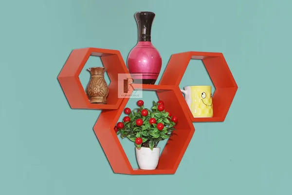 Pack_Of_3_Orange_Wooden_Floating_Wall_Shelves