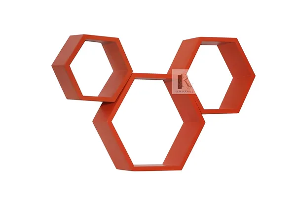 Pack_Of_3_Orange_Wooden_Floating_Wall_Shelves