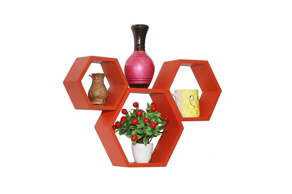 Pack_Of_3_Orange_Wooden_Floating_Wall_Shelves