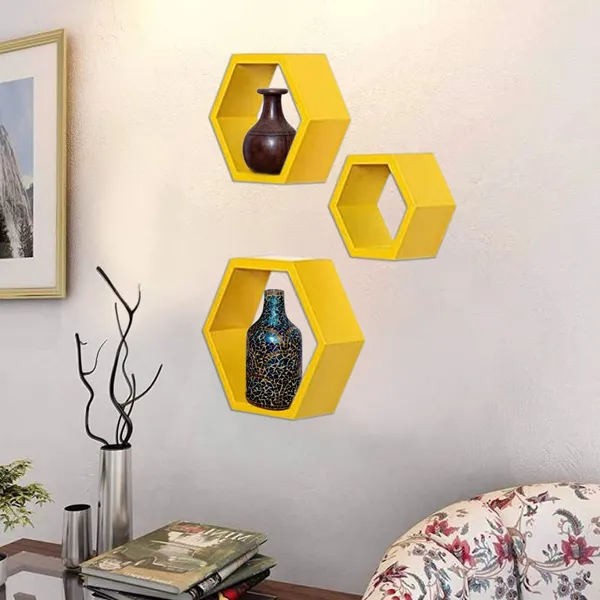 Pack_Of_3_Yellow_Wooden_Floating_Wall_Shelves