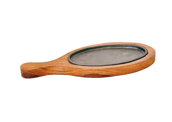 Brown_Iron_Sizzler_Plater_With_Wooden_Stand_|_Brownie_Sizzler_Plate_|_Wooden_Ovel_Sizzling_Plate_|_Serving_Platter_|_Hot_Sizzling_Plate_|_Brown_5_Inch_Sizzler_Plate