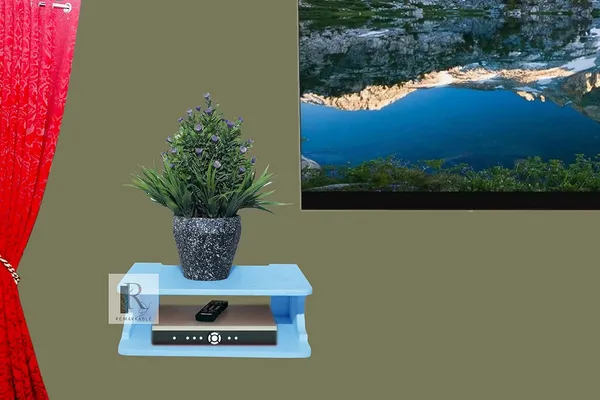 Blue_Setup_Box_Stand/Set_Top_Box_Stand_Wall_Mount_For_Home_Wall_Shelf_For_Holding_Speakers_Wifi_Router_Game_Console_Remote_Streaming_Device