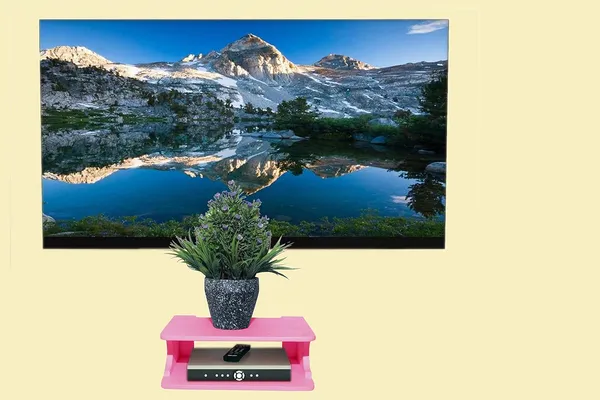 Pink_Setup_Box_Stand/Set_Top_Box_Stand_Wall_Mount_For_Home_Wall_Shelf_For_Holding_Speakers_Wifi_Router_Game_Console_Remote_Streaming_Device