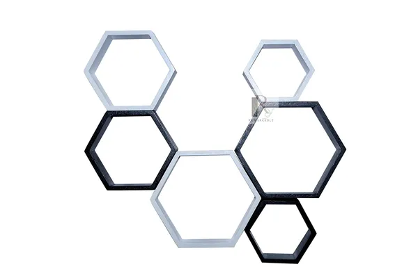 Pack_Of_6_White_&_Black_Wooden_Floating_Wall_Shelves