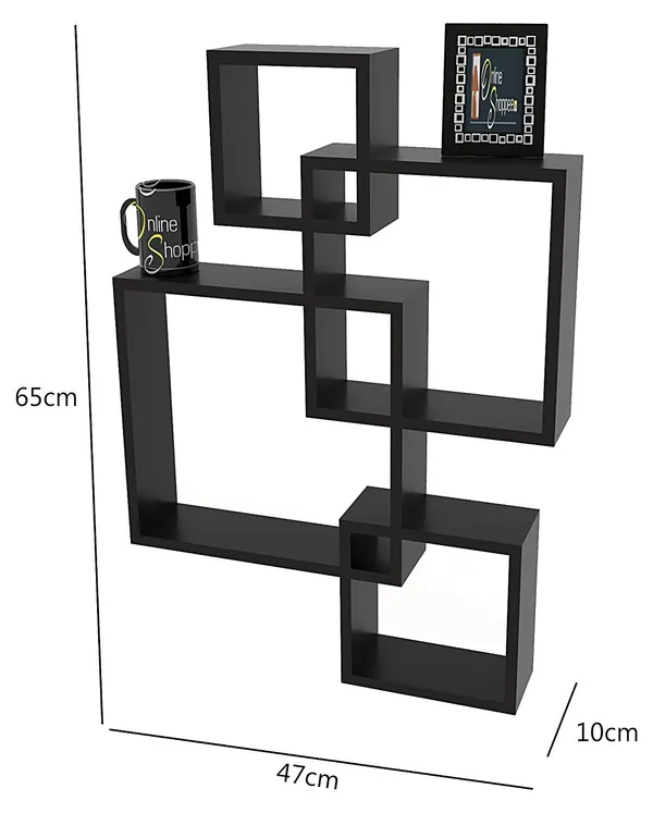 Black_Transform_Your_Space_With_Our_Stylish_Squares_Wooden_Floating_Wall_Shelves_Interweave_Wall_Mounted_Floating_Shelves_For_Living_Room_Bedroompack_Of_4_(Black)