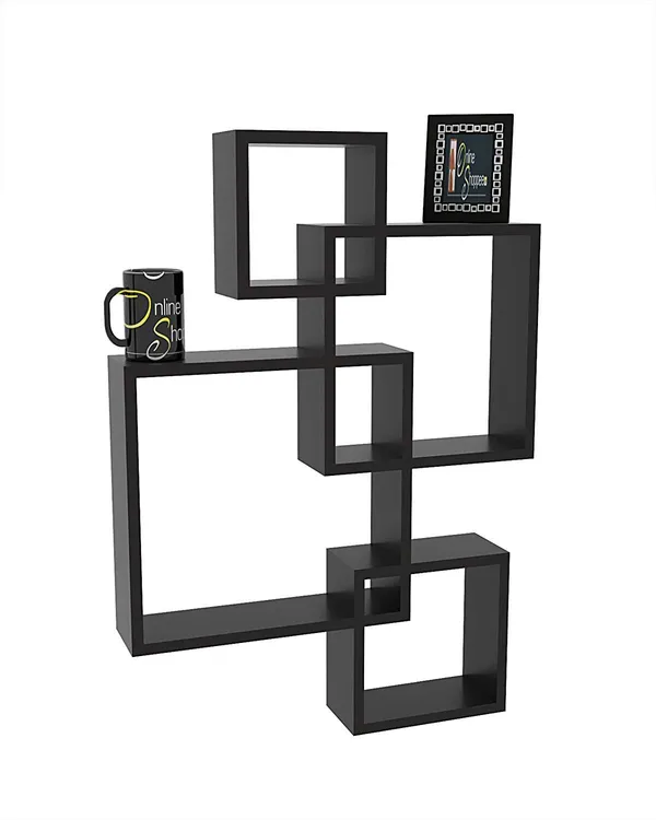 Black_Transform_Your_Space_With_Our_Stylish_Squares_Wooden_Floating_Wall_Shelves_Interweave_Wall_Mounted_Floating_Shelves_For_Living_Room_Bedroompack_Of_4_(Black)