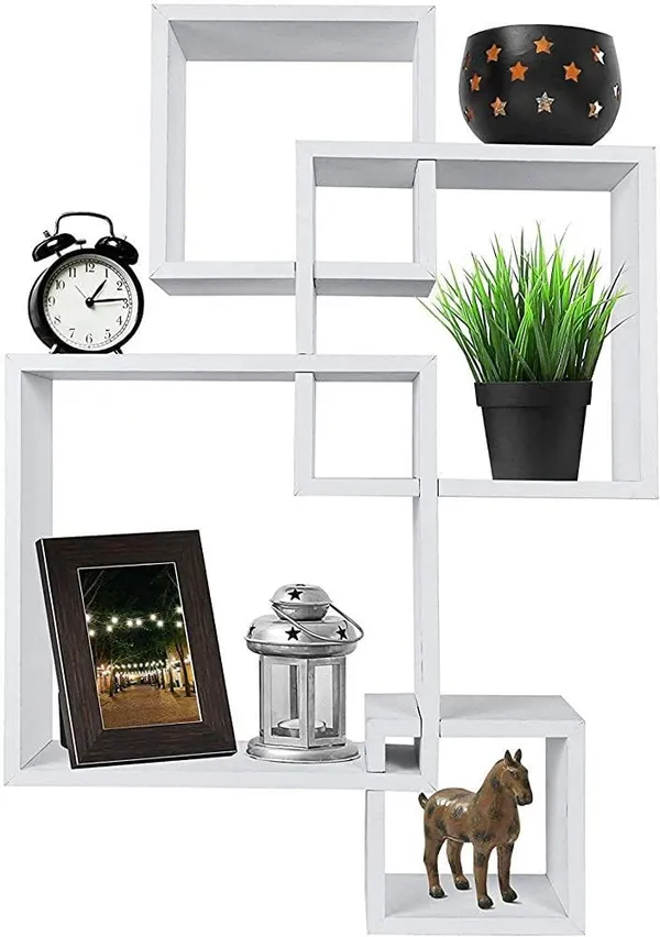 Pack_Of_4_White_Wooden_Floating_Wall_Shelves