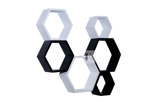 Pack_Of_6_Black_&_White_Wooden_Floating_Wall_Shelves