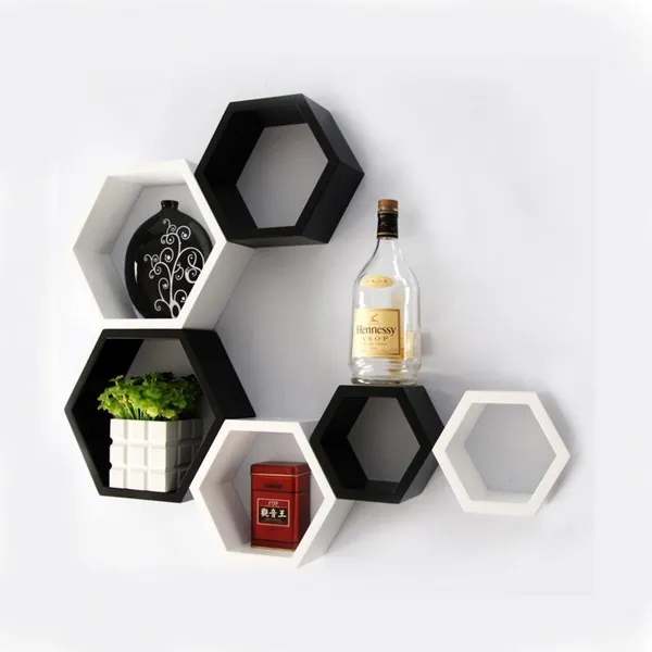 Pack_Of_6_Black_&_White_Wooden_Floating_Wall_Shelves