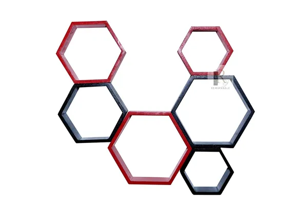 Pack_Of_6_Red_&_Black_Wooden_Floating_Wall_Shelves