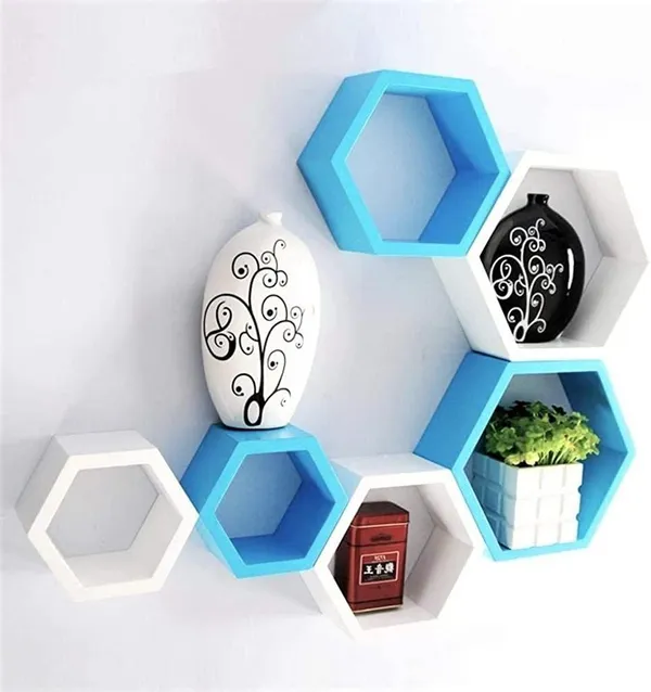 Pack_Of_6_White_&_Sky_Blue_Wooden_Floating_Wall_Shelves