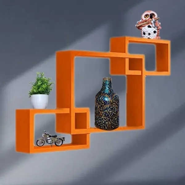 Pack_Of_3_Orange_Wooden_Floating_Wall_Shelves