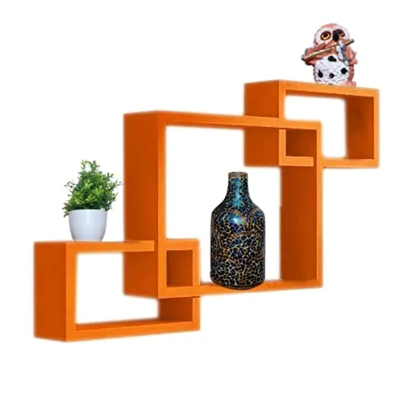 Pack_Of_3_Orange_Wooden_Floating_Wall_Shelves