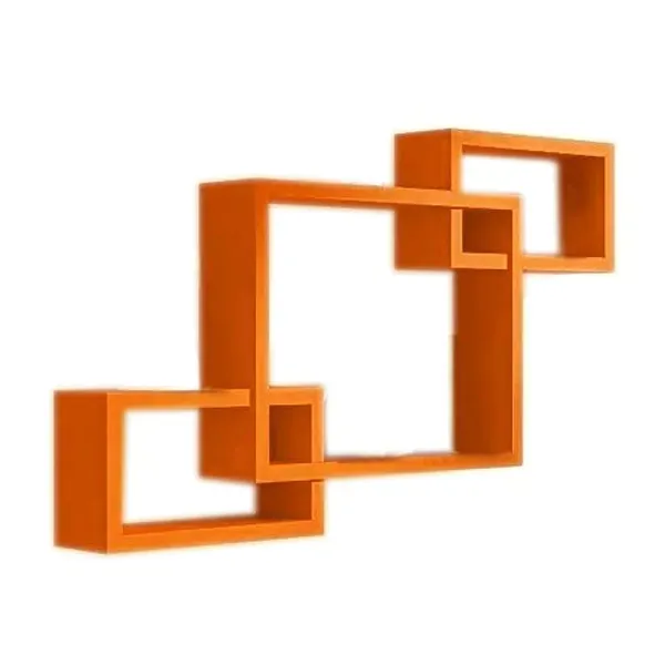 Pack_Of_3_Orange_Wooden_Floating_Wall_Shelves