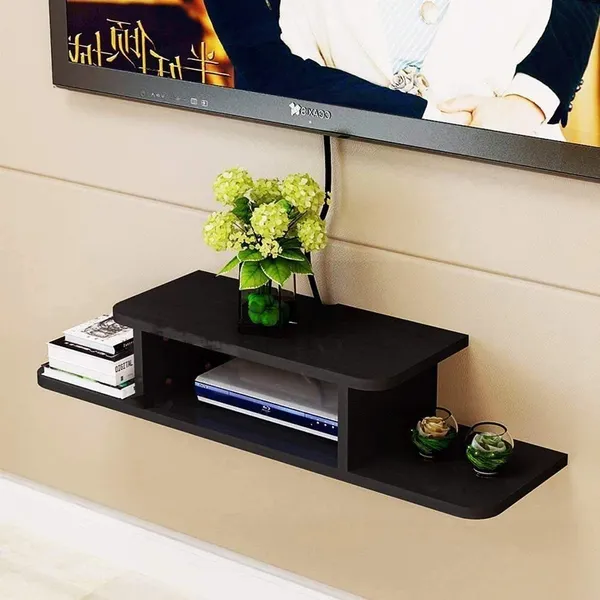 Black_M.I._Sterling_Set_Top_Box_Stand|_Wall_Shelf|_Wall_Mount|_Wall_Bracket|Tv_Unit_Wooden|_Floating_Shelves_For_Home_Decor/Mandir/Kitchen