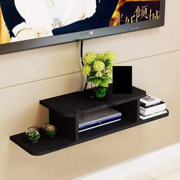 Black_M.I._Sterling_Set_Top_Box_Stand|_Wall_Shelf|_Wall_Mount|_Wall_Bracket|Tv_Unit_Wooden|_Floating_Shelves_For_Home_Decor/Mandir/Kitchen
