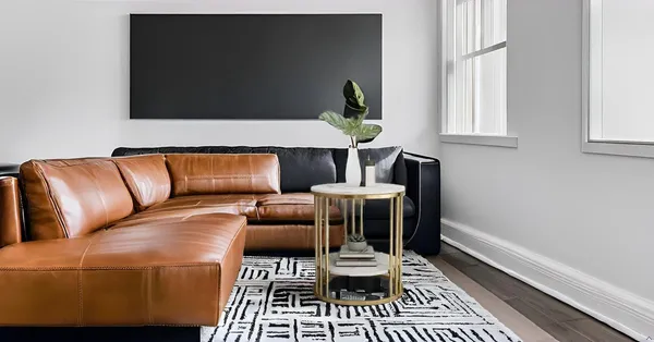 White_&_Golden_Metal_Round_Coffee_Table_With_Extra_Shelf_For_Living_Room_And_Bedroom,_Side_Table,_Wooden_Top_&_Metal_Frame_End_Table,_Modern_Elegent_Design