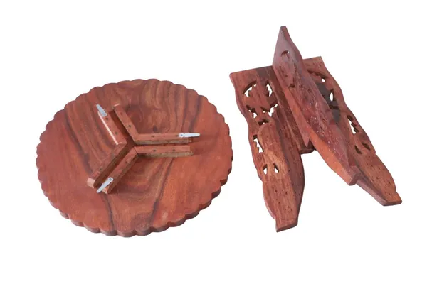 Brown_Beautiful_Design_Round_Shape_Wooden_Coffee_Table,_Side_Table_For_Multipurpose_(12_Inch)