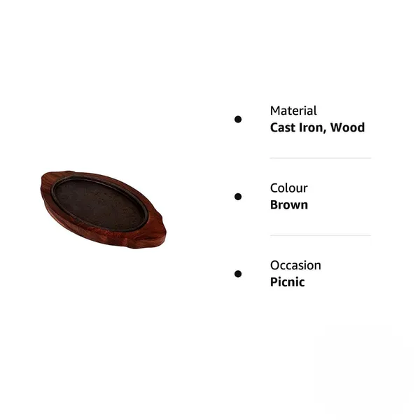 Brown_Iron_Sizzler_Plater_With_Wooden_Stand/Wooden_Ovel_Sizzling_Brownie_Plate/Serving_Platter/Hot_Sizzling_Plate_For_Kitchan_Brown_5_Inch_Sizzler_Plate_(Pack_Of_2)