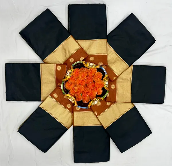 Multi_Colour_Kanjivaram_Soft_Cotton_Linen_Silk_Saree_With_Unstitched_Blouse_Piece_For_Women
