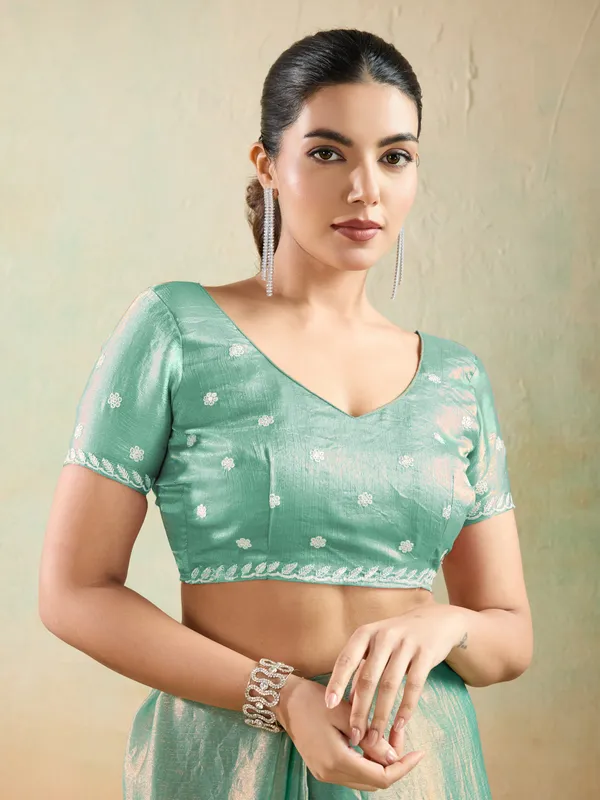Mint_Green_Velvet_Chiffon_Saree_with_Sequins_&_Thread_Embroidery