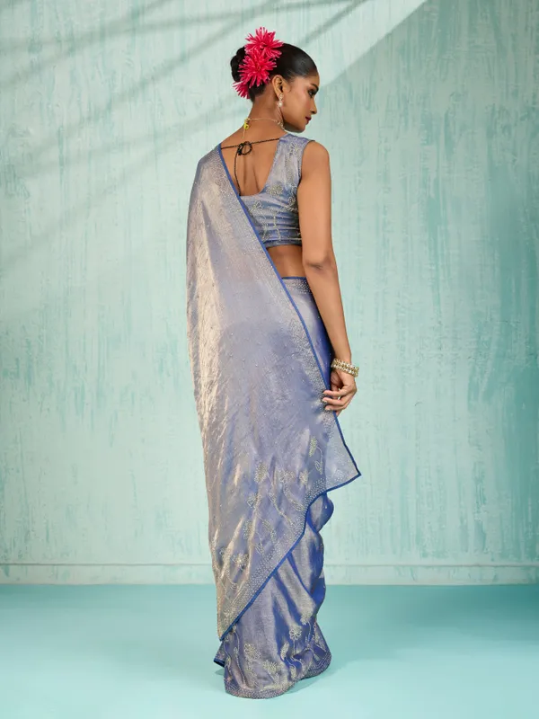 Lavender_Luxe_–_Velvet_Chiffon_Saree_With_Zarkan_&_Cutdana_Embellishment_For_Women