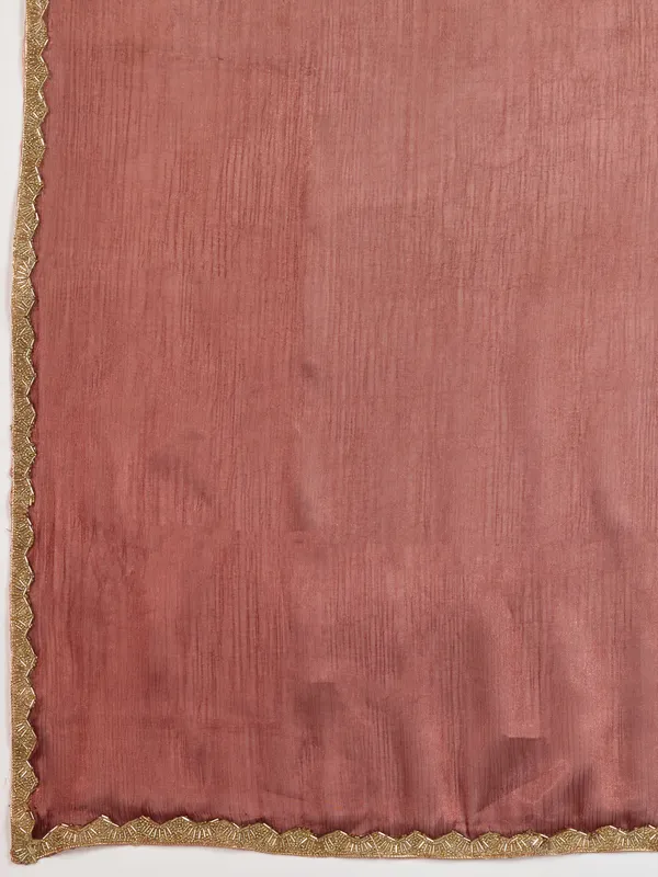 Metallic_Copper_Burberry_Chiffon_Saree_With_Beads_&_Cutdana_Lace_For_Women