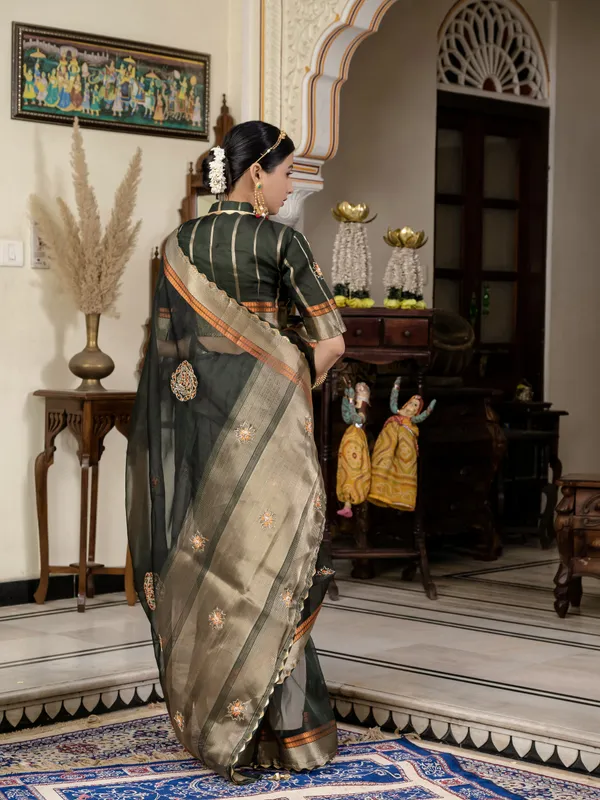 Classic_Black_Kota_Linen_Saree_For_Women