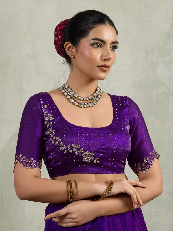 Royal_Purple_Velvet_Chiffon_Saree_with_Zarkan_&_Cutwork_Detailing