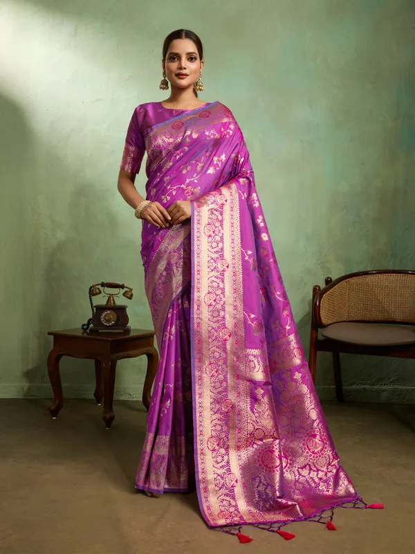 Royal_Purple_Banarasi_Silk_Saree_with_Golden_Zari_Weaving