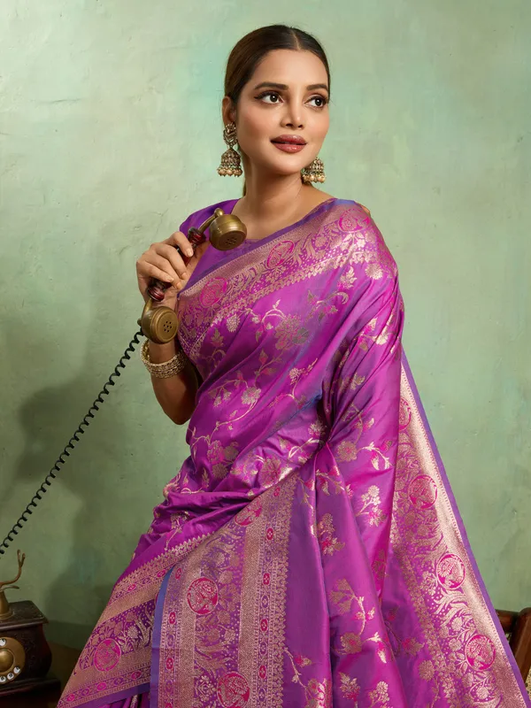 Royal_Purple_Banarasi_Silk_Saree_with_Golden_Zari_Weaving