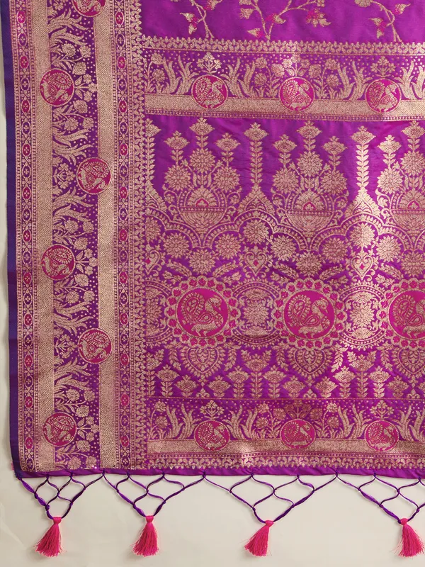 Royal_Purple_Banarasi_Silk_Saree_with_Golden_Zari_Weaving