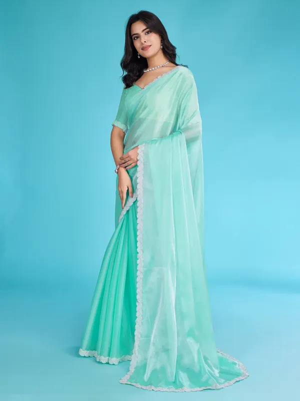 Ocean_Green_Tissue_Burberry_Saree_with_White_Lace_Border