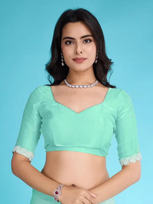 Ocean_Green_Tissue_Burberry_Saree_with_White_Lace_Border